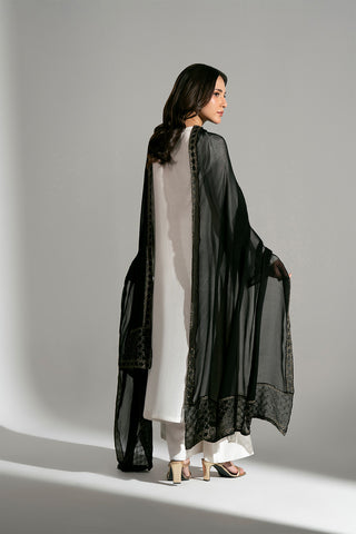 1 Piece Chiffon Embroidered Dupatta (FD0126)