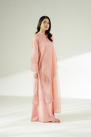 3 Piece Cotton Dobby Embroidered Suit (CS0644)