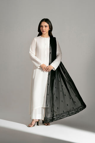 1 Piece Chiffon Embroidered Dupatta (FD0116)