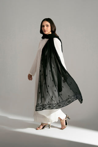 1 Piece Chiffon Embroidered Dupatta (FD0116)