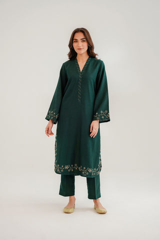 2 Piece Cotton Karandi Embroidered Suit (CP0311)