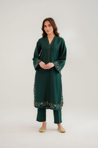 2 Piece Cotton Karandi Embroidered Suit (CP0311)