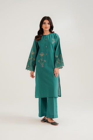 2 Piece Slub Khaddar Embroidered Suit (CP0295)