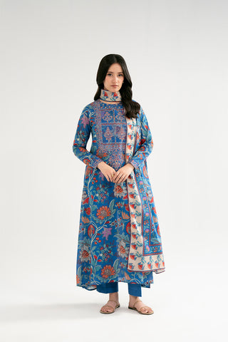 3 Piece Printed Lawn Embroidered Suit (CP0508)