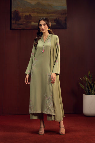 3 Piece Lawn Karandi Embroidered Suit (CS0687)