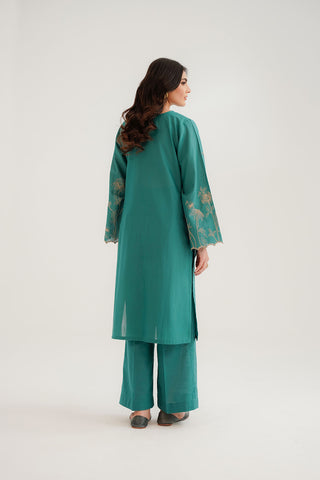 2 Piece Slub Khaddar Embroidered Suit (CP0295)