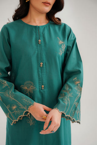 2 Piece Slub Khaddar Embroidered Suit (CP0295)