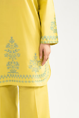 3 Piece Cambric Embroidered Suit (CP0504)