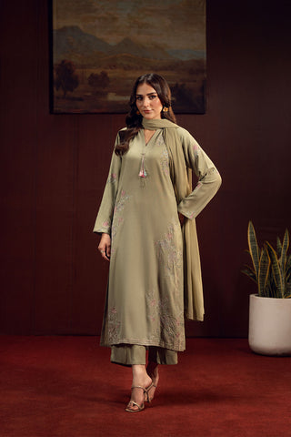 3 Piece Lawn Karandi Embroidered Suit (CS0687)