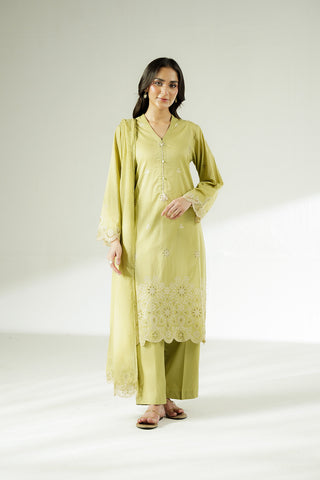 3 Piece Lawn Embroidered Suit (CS0641)