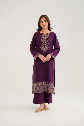 2 Piece Cotton Karandi Embroidered Suit (CP0302)