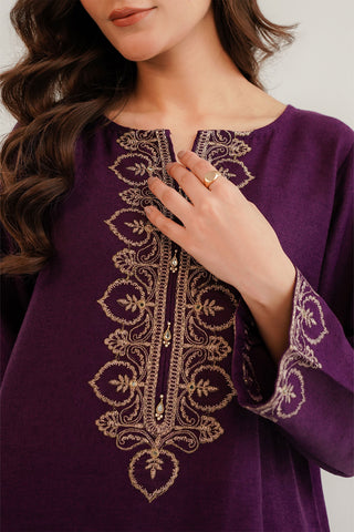 2 Piece Cotton Karandi Embroidered Suit (CP0302)