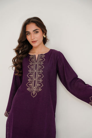 2 Piece Cotton Karandi Embroidered Suit (CP0302)