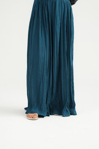 1 Piece Resham Cotton Embroidered Sharara (FB0016)