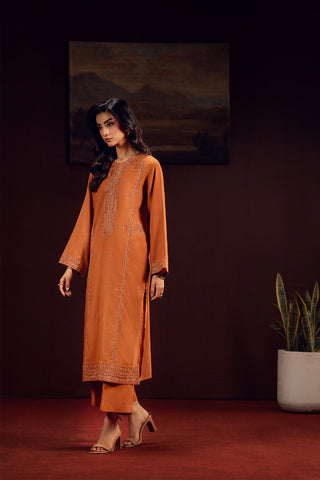 2 Piece Lawn Karandi Embroidered Suit (CS0692)