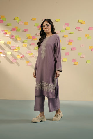 2 Piece Lawn Karandi Embroidered Suit (CS0738)
