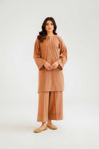 2 Piece Slub Khaddar Embroidered Suit (CP0297)