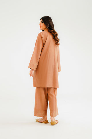 2 Piece Slub Khaddar Embroidered Suit (CP0297)