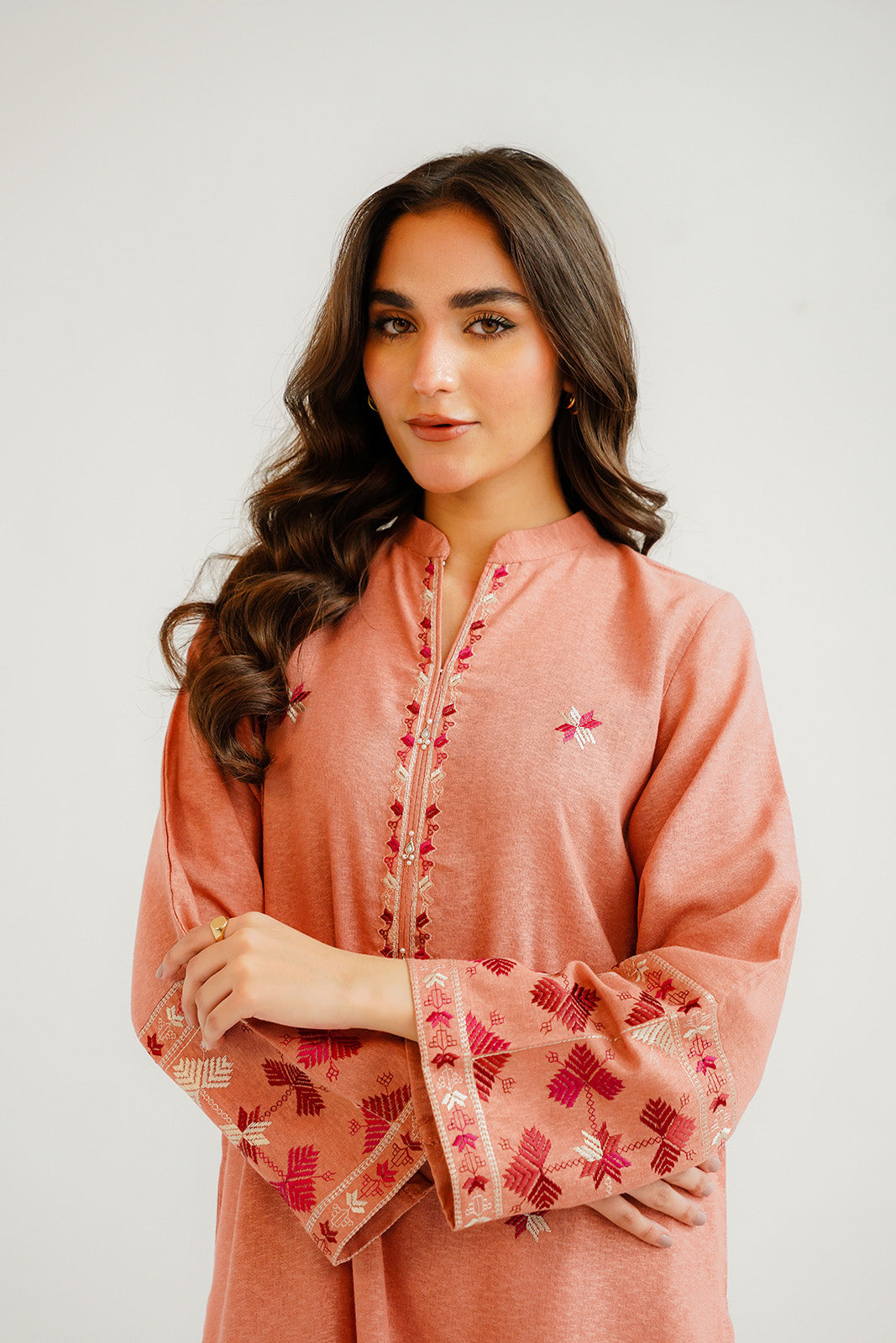 2 Piece Cotton Karandi Embroidered Suit (CP0300)
