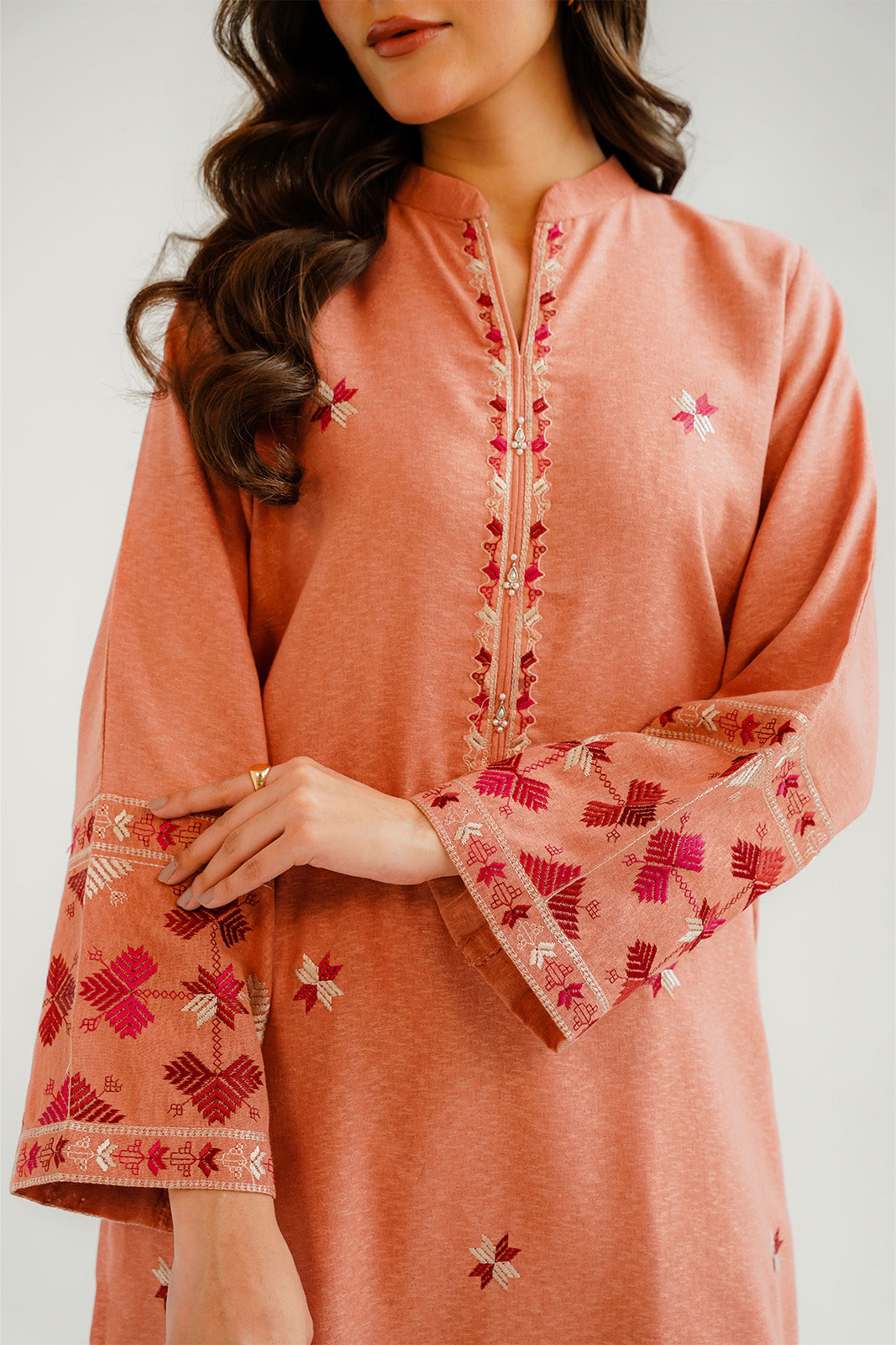 2 Piece Cotton Karandi Embroidered Suit (CP0300)