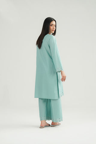 2 Piece Cotton Rip Stop Embroidered Suit (CP0411)
