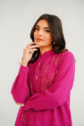 2 Piece Cotton Karandi Embroidered Suit (CP0314)