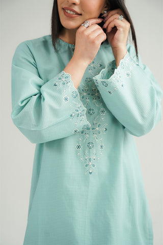 2 Piece Cotton Rip Stop Embroidered Suit (CP0411)