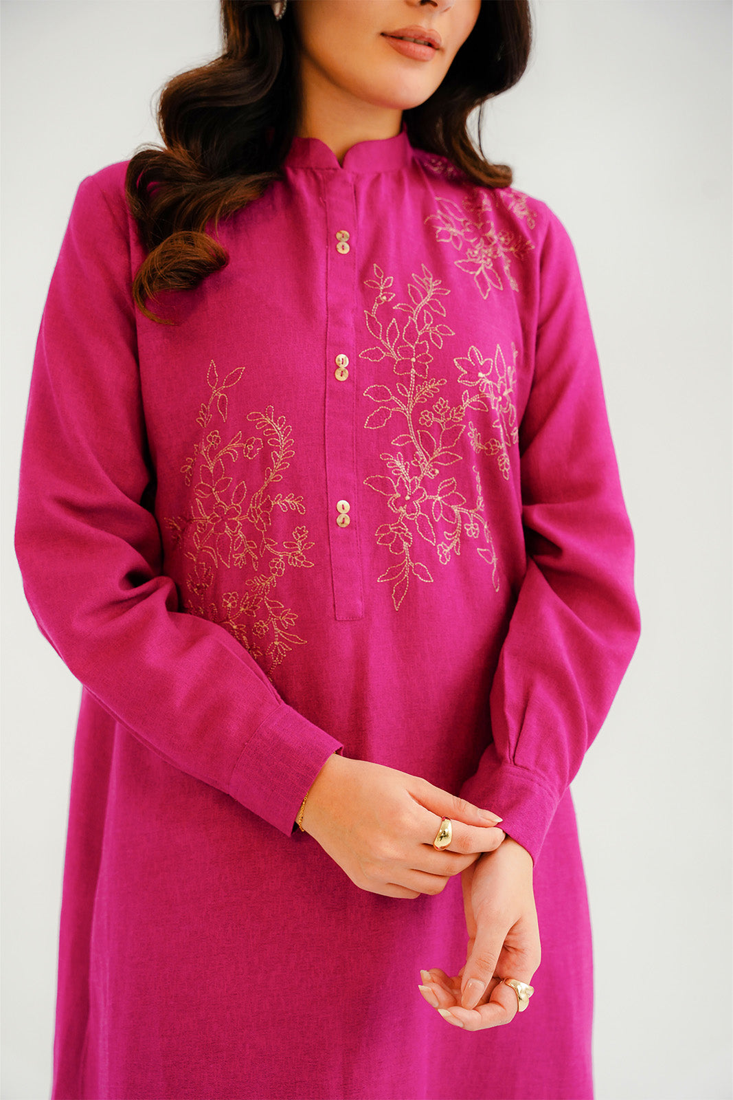 2 Piece Cotton Karandi Embroidered Suit (CP0314)
