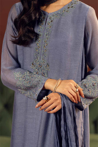 3 Piece Khaddi Net Embroidered Suit (FL0225)