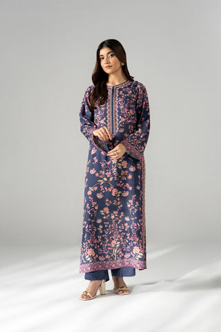 2 Piece Printed Raw Silk Printed Suit (FS0197)