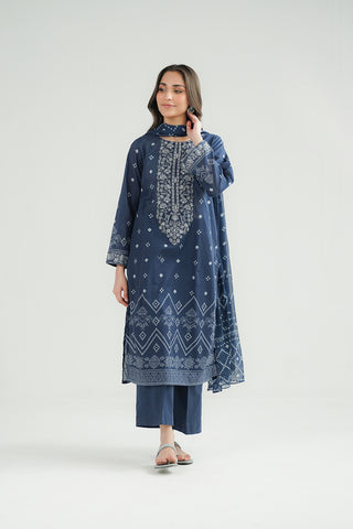 3 Piece Printed Lawn Embroidered Suit (CP0420)