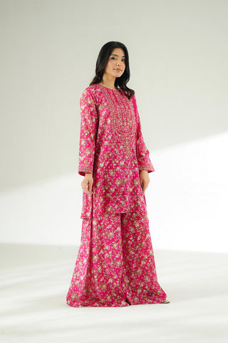 3 Piece Printed Lawn Embroidered Suit (CS0642)