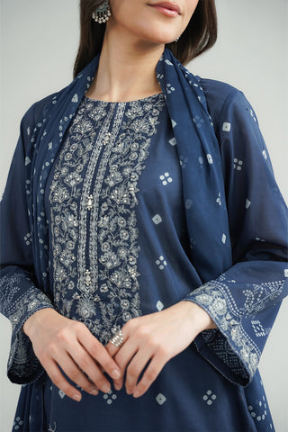 3 Piece Printed Lawn Embroidered Suit (CP0420)