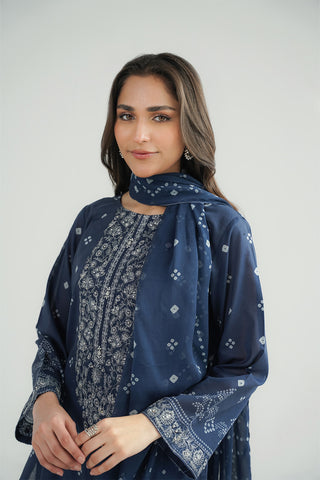 3 Piece Printed Lawn Embroidered Suit (CP0420)