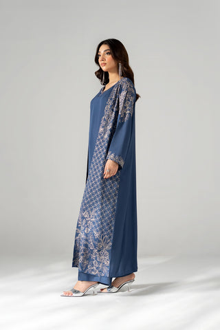 2 Piece Raw Silk Embroidered Suit (FS0200)
