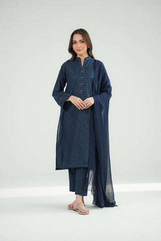 3 Piece Lawn Embroidered Suit (CS0474)