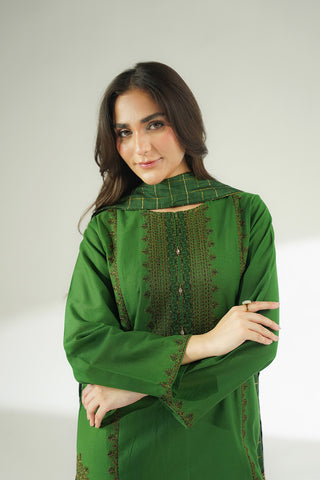3 Piece Cotton Dobby Embroidered (CS0634)