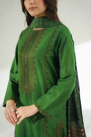 3 Piece Cotton Dobby Embroidered (CS0634)
