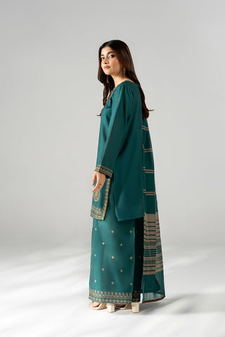 3 Piece Cotton Silk Embroidered Suit (FS0205)