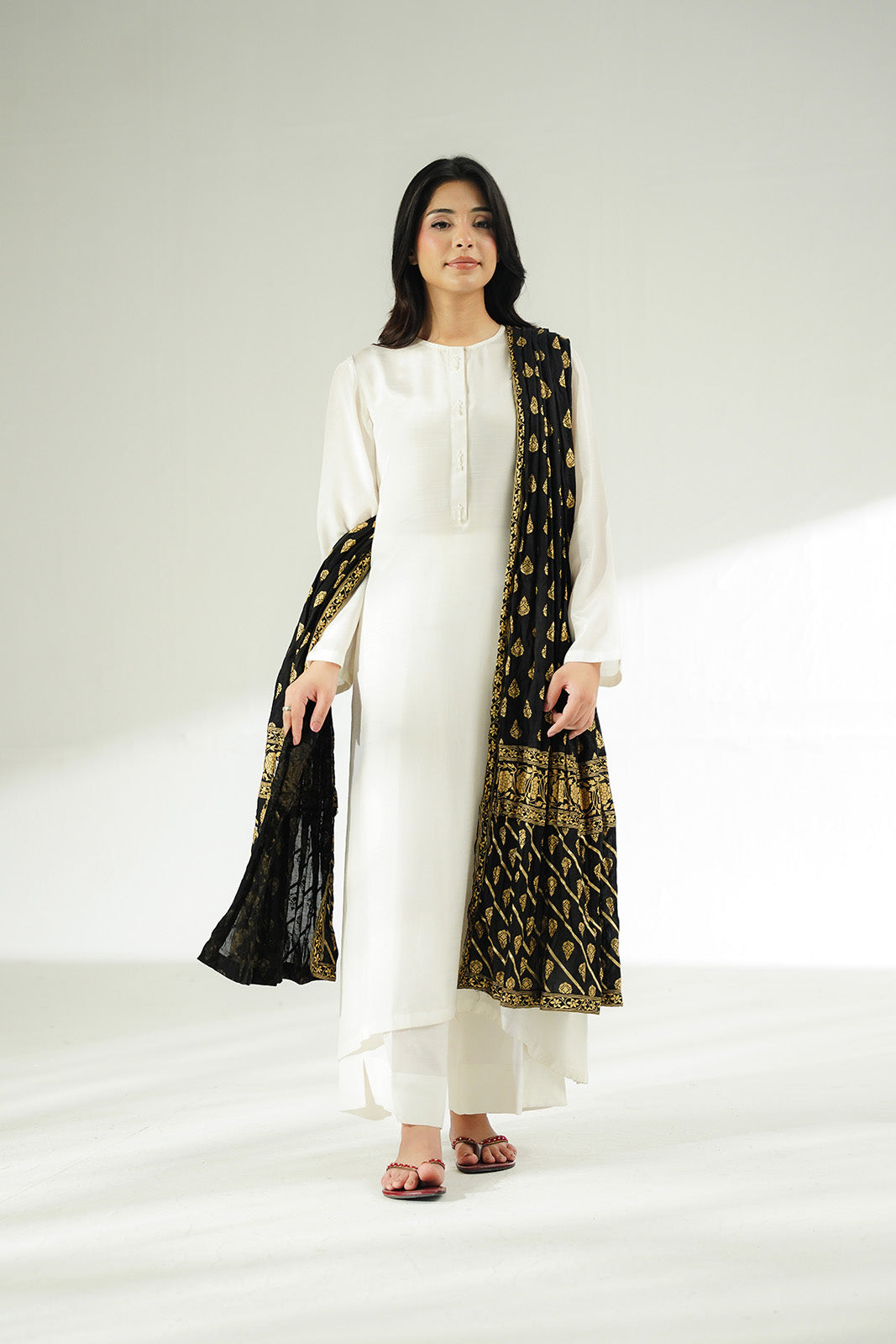 1 Piece Printed Lawn Printed Stole (CO0046)