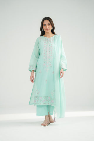 3 Piece Lawn Embroidered Suit (CS0473)