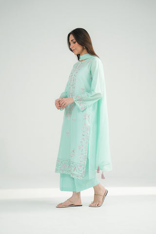 3 Piece Lawn Embroidered Suit (CS0473)