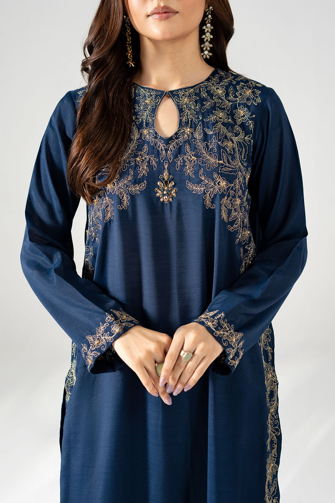 blue gold dress Helena Angel Sleeve Lurex size long blue formal dresses for prom and long blue evening gowns with gold sequins. The Science of Why No