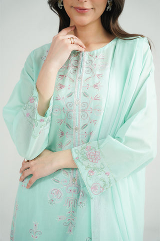 3 Piece Lawn Embroidered Suit (CS0473)