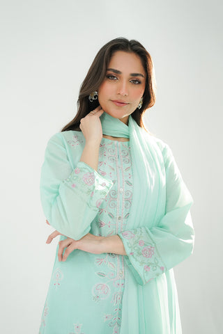 3 Piece Lawn Embroidered Suit (CS0473)
