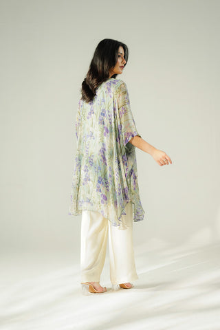 1 Piece Chiffon Printed Kaftan (FS0161)