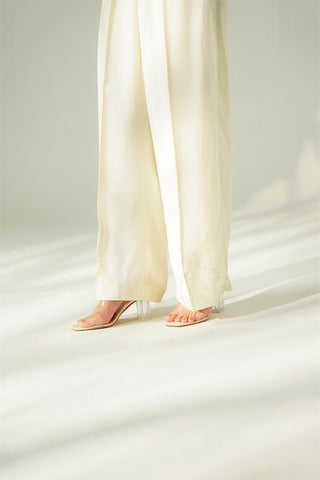 1 Piece Raw Silk Embroidered Culottes (FB0020)