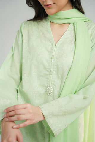 3 Piece Lawn Embroidered Suit (CS0482)