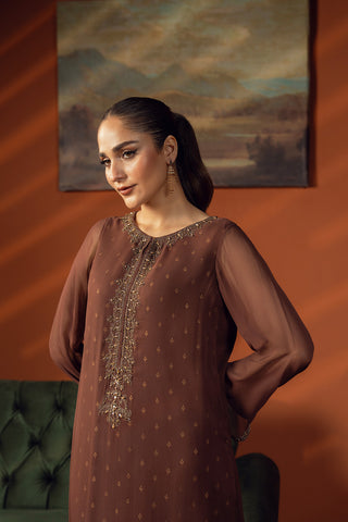 1 Piece Chiffon Embroidered Tunic (FL0219)