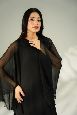 2 Piece Chiffon Embroidered Suit (FS0196)